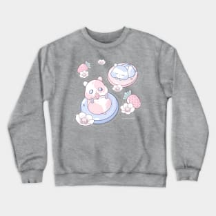 Kawaii Strawberry Hamsters Crewneck Sweatshirt